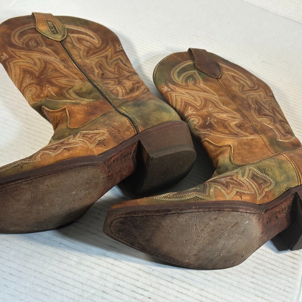 MENS WESTERN BOOTS SIZ 9.5 - Picture 2 of 16